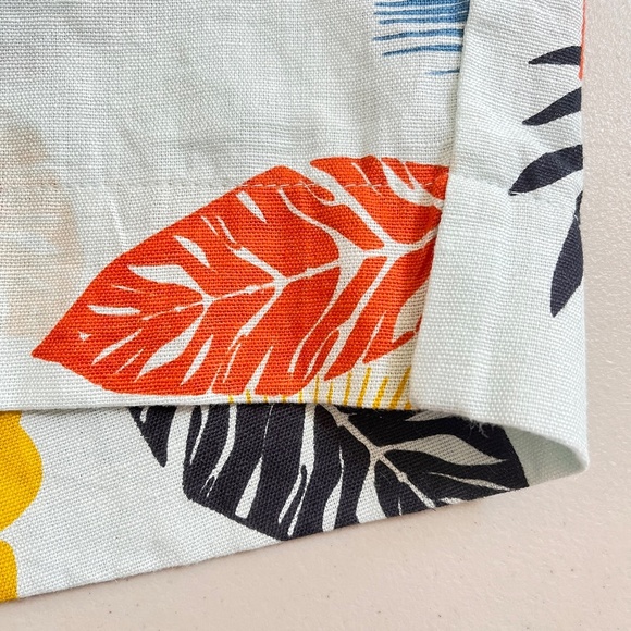 Liz Banks Limited Shorts Palm Leaves Tropical | Paper Bag Style Elastic Waist 2X - Picture 6 of 6